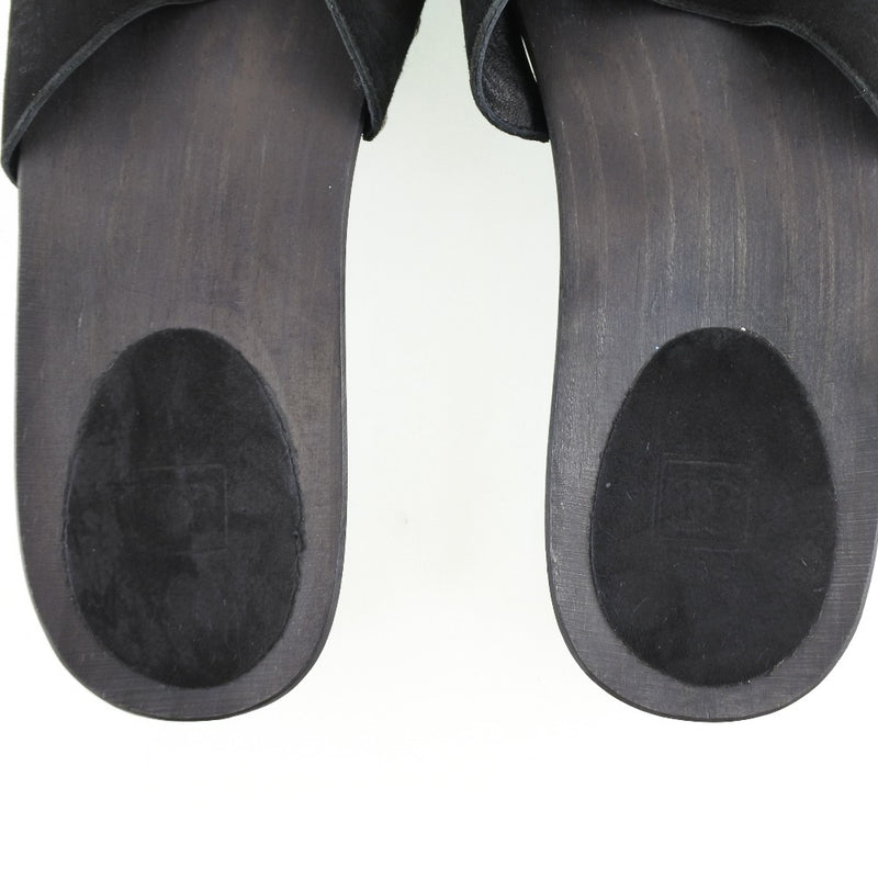 [香奈儿]香奈儿 
 木质凉鞋 
 伍德X瑞典黑色木质女士