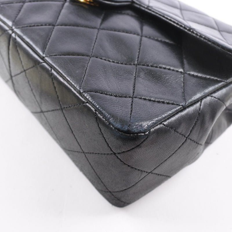 [CHANEL] Chanel 
 Chain shoulder shoulder bag 
 Matrasse Lambskin Black Shoulder Rock CHAINSHOULDER Ladies