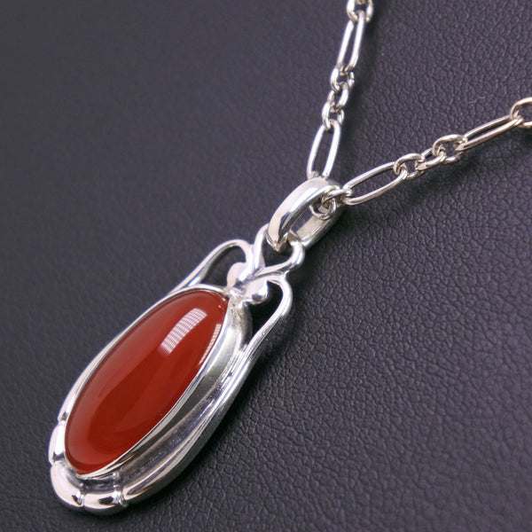 [Georg Jensen] Georg Jensen Necklace Silver 925 Red 2009 조각 약. 10.0g 유니니스 렉스 A 순위