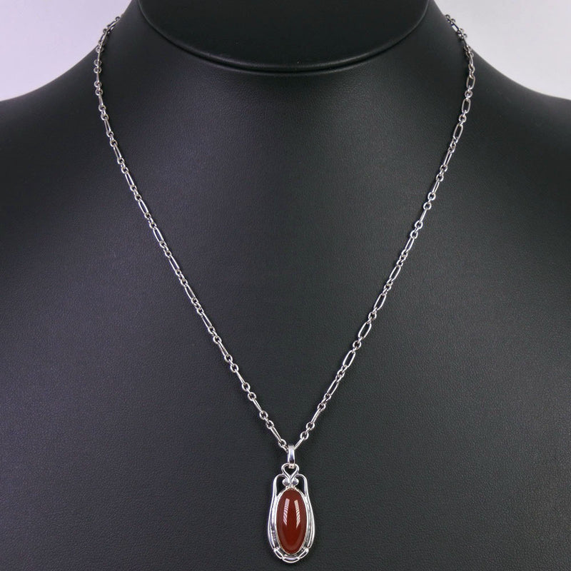 [Georg Jensen] Georg Jensen Necklace Silver 925 Red 2009 조각 약. 10.0g 유니니스 렉스 A 순위
