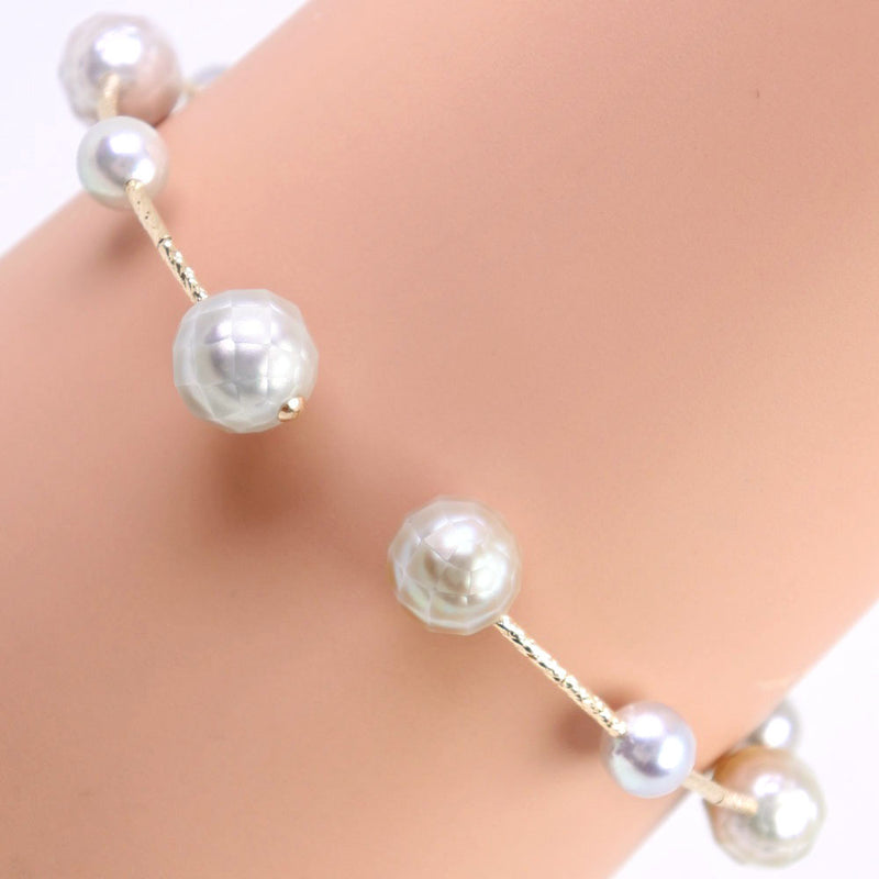 Akoya Pearl bracelet 
6-9mm K18 Yellow Gold x Pearl Pearl White Approximately 6.7g AKOYA PEARL Ladies A Rank