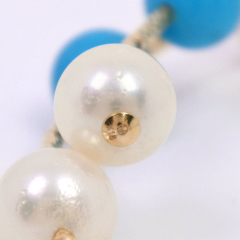アコヤ真珠 ブレスレット
6.5-7ｍｍ K18イエローゴールド×パール 水色 約6.0g Akoya Pearl レディースAランク