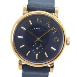 [Marc par Marc Jacobs] Mark par Mark Jacobs Watch MBM1331 Gold Placing x Leather Gold Quartz Dames