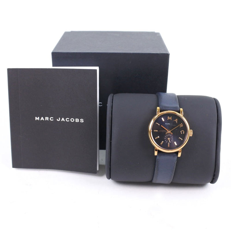 [Marc de Marc Jacobs] Mark by Mark Jacobs Watch MBM1331 Gold Plating x Cuero Gold Quartz Dial Damas