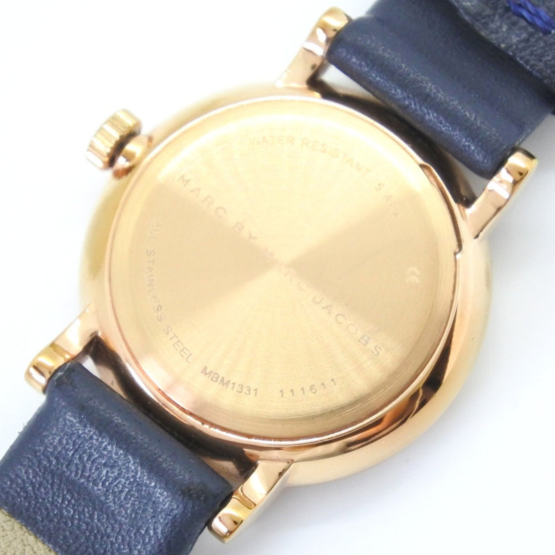 [Marc par Marc Jacobs] Mark par Mark Jacobs Watch MBM1331 Gold Placing x Leather Gold Quartz Dames