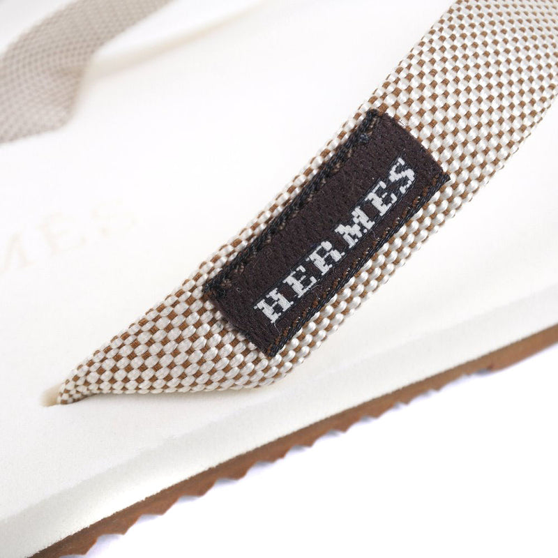 [HERMES] Hermes 
 flip flops 
 White Ladies S Rank