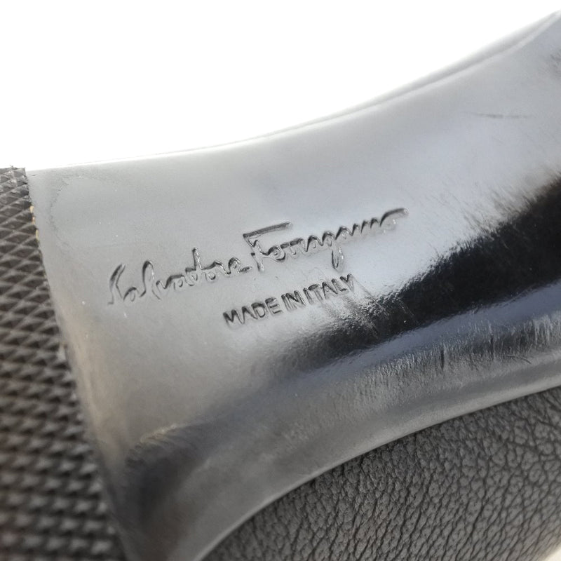 [Salvatore Ferragamo] Salvatore Ferragamo 
 pumps 
 Leather Black 6D engraved Ladies A Rank