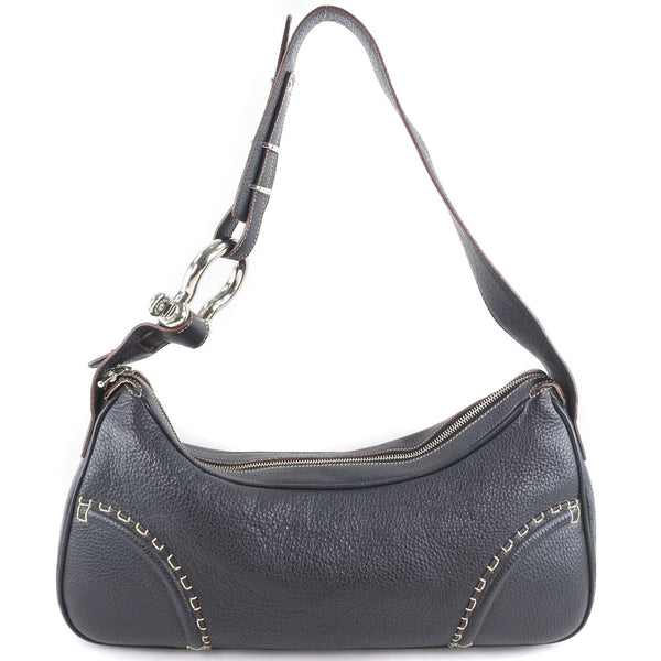 [Burberry] Burberry Shoulder But de pantorrilla Sujete de hombro negro Damas un rango