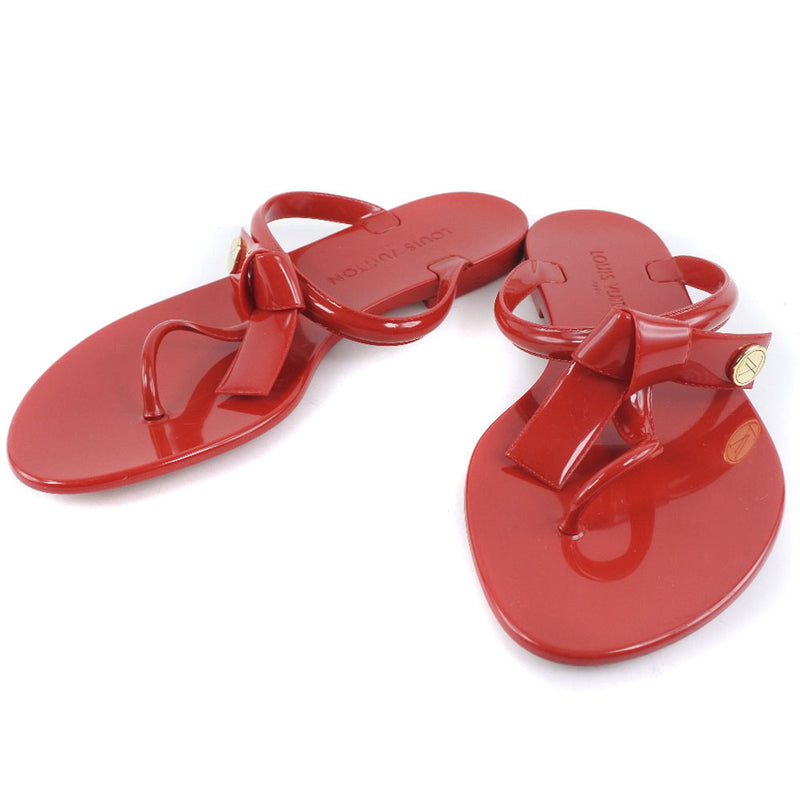 [Louis Vuitton] Louis Vuitton 
 Sandales de plage de la mer Star 
 Rubber les dames de la mer Rouge Rouge