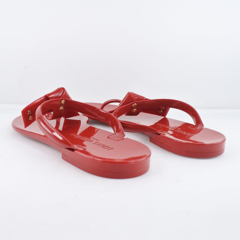 [Louis Vuitton] Louis Vuitton 
 Sandales de plage de la mer Star 
 Rubber les dames de la mer Rouge Rouge