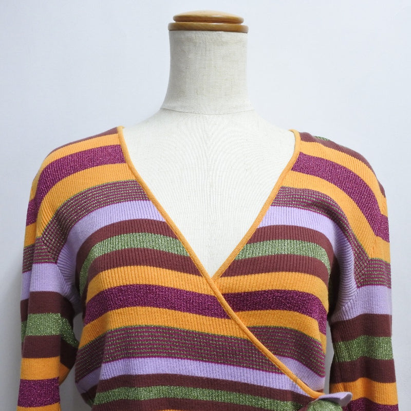 [CHANEL] Chanel 
 Kashukuru knit 
 Border P17171V00904 Cotton x rayon x polyester Kashcourt Ladies A-Rank
