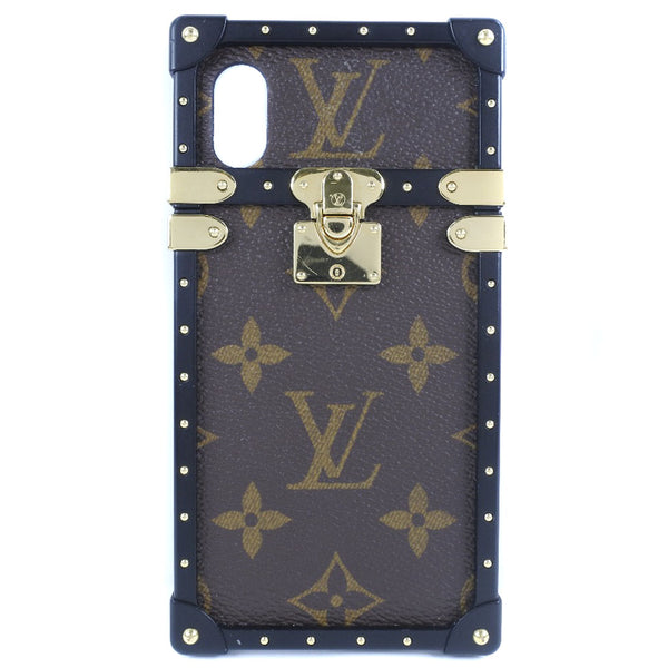 [Louis Vuitton]LOUIS VUITTON Case de iPhone X / XS Case de teléfonos inteligentes Eye Trunk M62618 Monogram Canvas Case de iPhone X / XS Unisex A+Rank