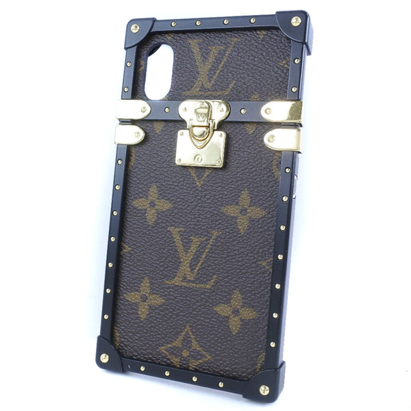 [Louis Vuitton] Louis Vuitton 
 caja de la caja del iPhone X/XS Case de teléfonos inteligentes 
 II Trunk M62618 Monogram Canvas Case de iPhone X / XS Unisex A+Rank