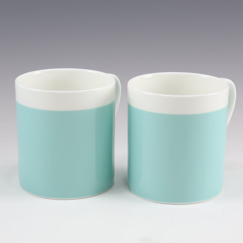 TIFFANY&Co.】ティファニー カラーブロック 食器 マグカップ×2