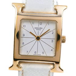 HERMES] Hermes H watch HH1.201 Stainless steel x leather  display picture 2