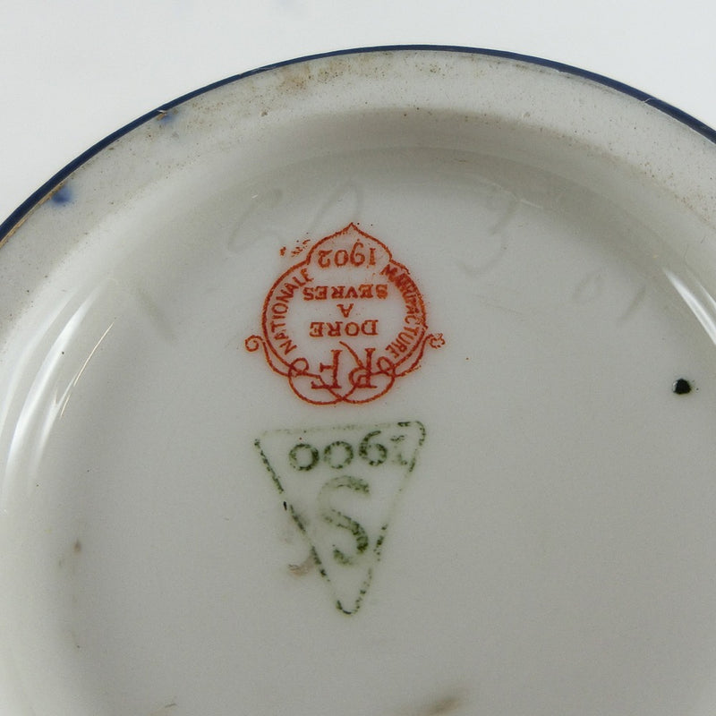 【SEVRES】セーブル
 佛蘭西 フランス セーブル窯 花瓶 花瓶
 瑠璃金彩 クラウテッドブルー 最高級ブランド 1900年 アンティーク ブルー France Sable Kiln Vase ユニセックス