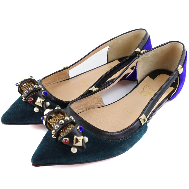 [Christian Louboutin] Christian Lubutan 
 pumps 
 Swed x Leather Purple Ladies