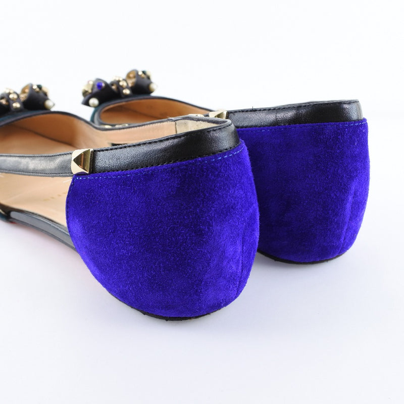 [Christian Louboutin] Christian Lubutan 
 bombas 
 Swed X Leather Purple Ladies