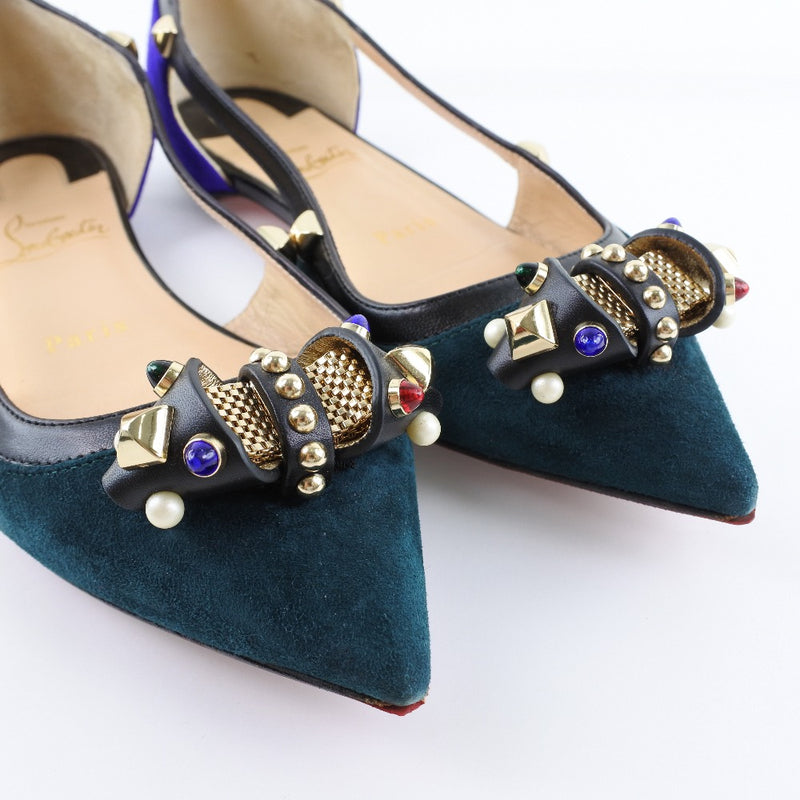 [Christian Louboutin] Christian Lubutan 
 pumps 
 Swed x Leather Purple Ladies