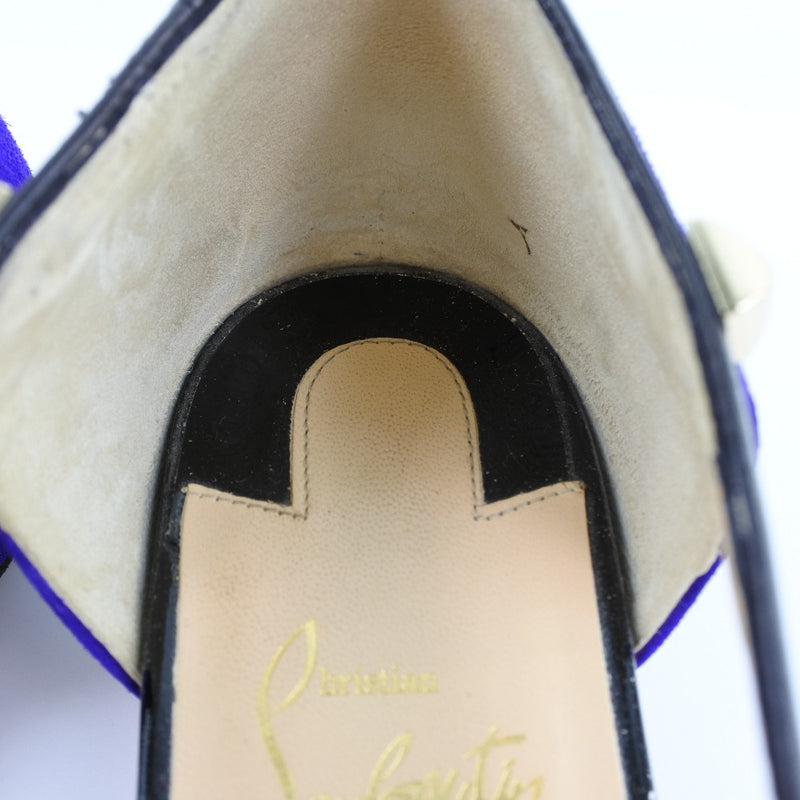 [Christian Louboutin] Christian Lubutan 
 bombas 
 Swed X Leather Purple Ladies