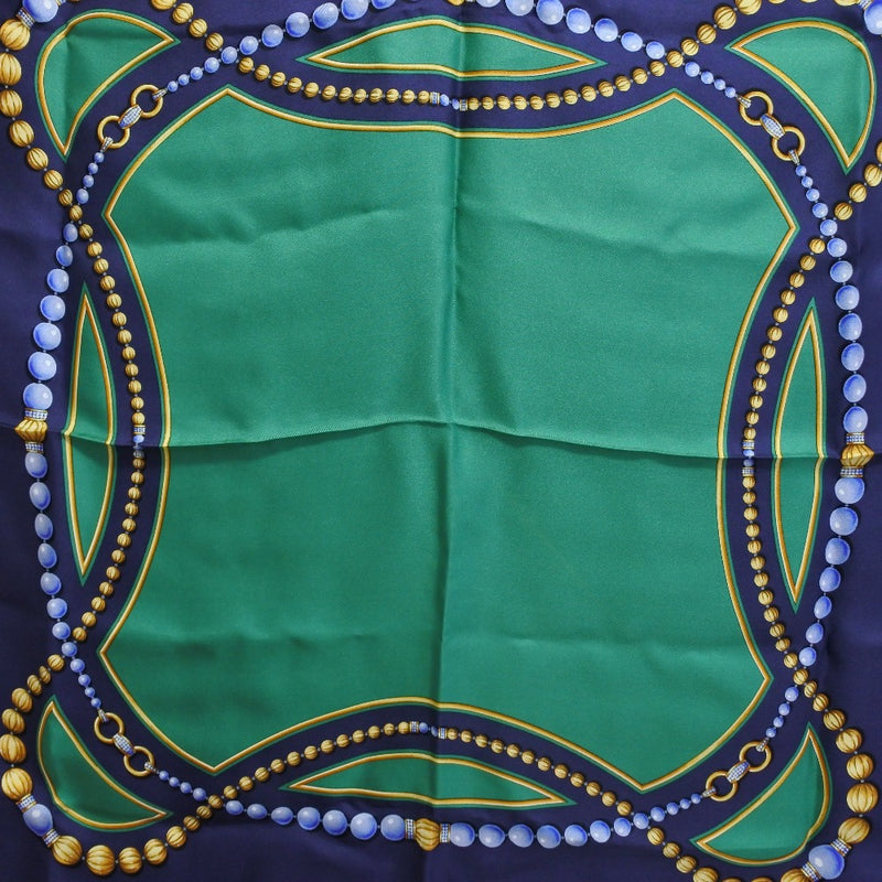[卡地亚]卡地亚 
 围巾 
 真丝蓝/绿色女士