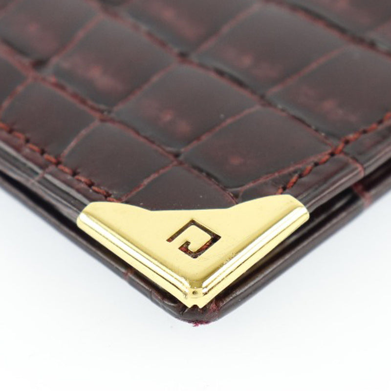 [GIVENCHY] Givenchy 
 Bi-fold wallet 
 Crocodile tea open unisex