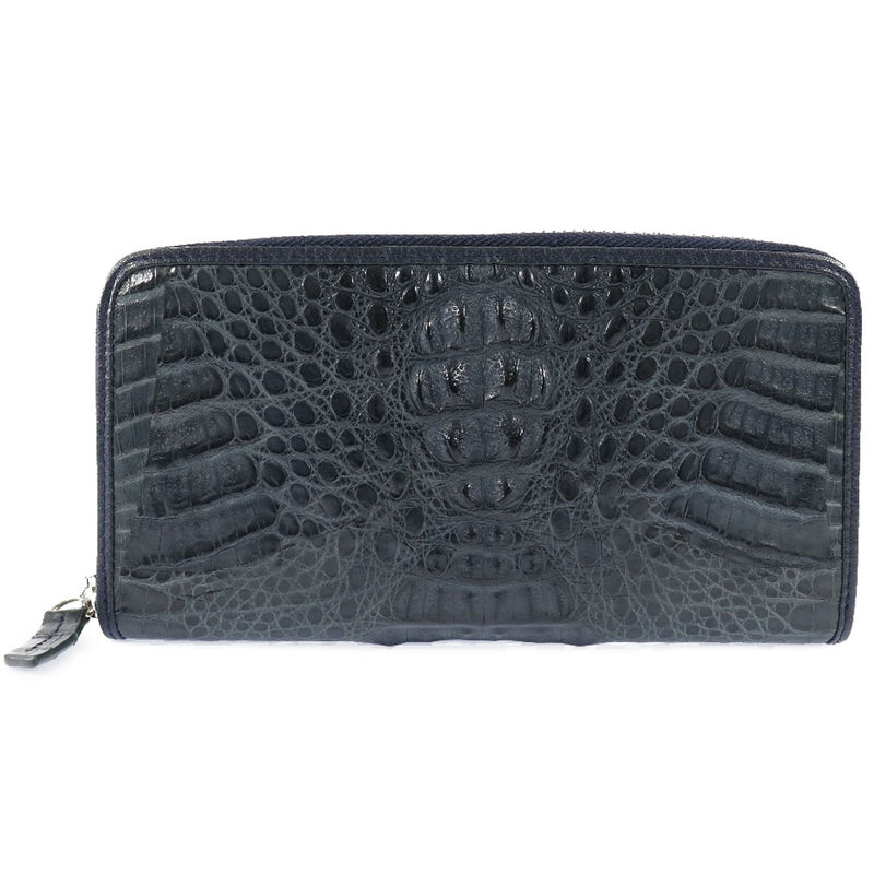 Purse Crocodile blue Fastener Unisex