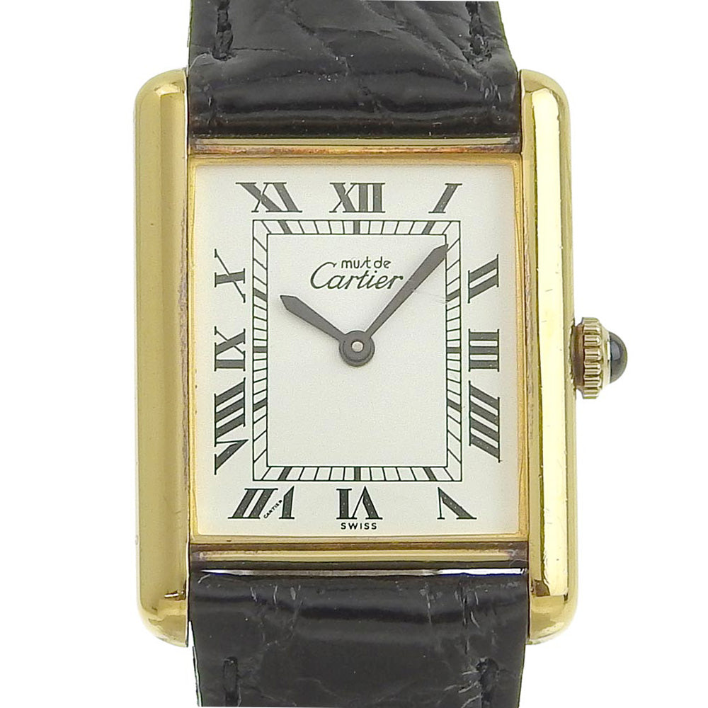 CARTIER】カルティエ マストタンクヴェルメイユ 腕時計 手巻き