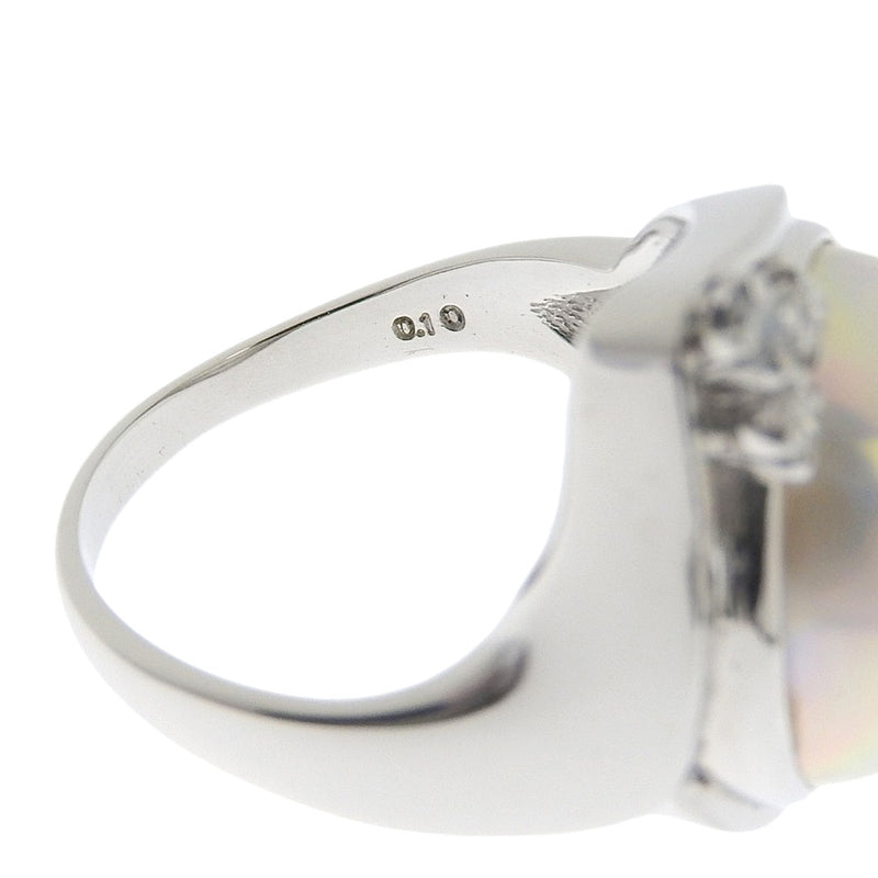 [Tasaki] Tasaki 
 No. 15.5 anillo / anillo 
15 mm PT950 Platino x Pearl x Diamond Silver aproximadamente 14.0G Damas SA Rank