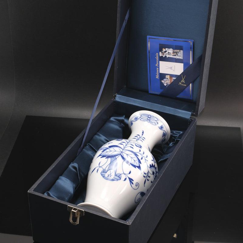 [Meissen] Meissen 
 蓝色洋葱花瓶 
 800101/50198瓷器蓝色洋葱级等级