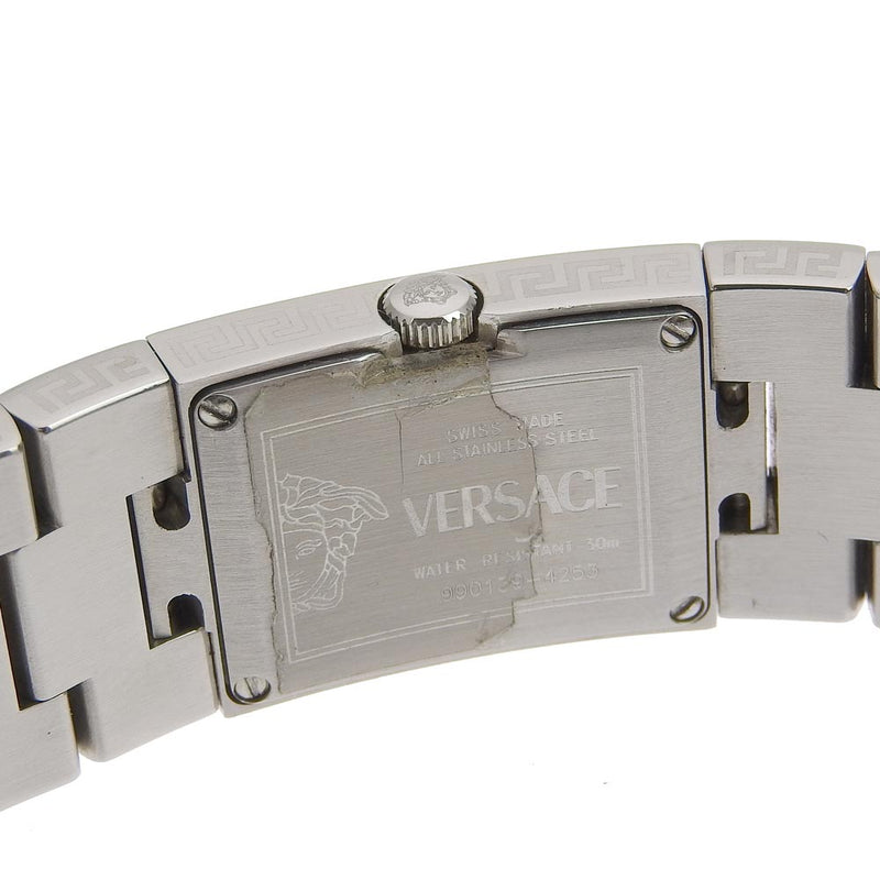 [Versace] Versace 
 mirar 
 Pantalla analógica de cuarzo plateado de acero inoxidable damas damas a rank