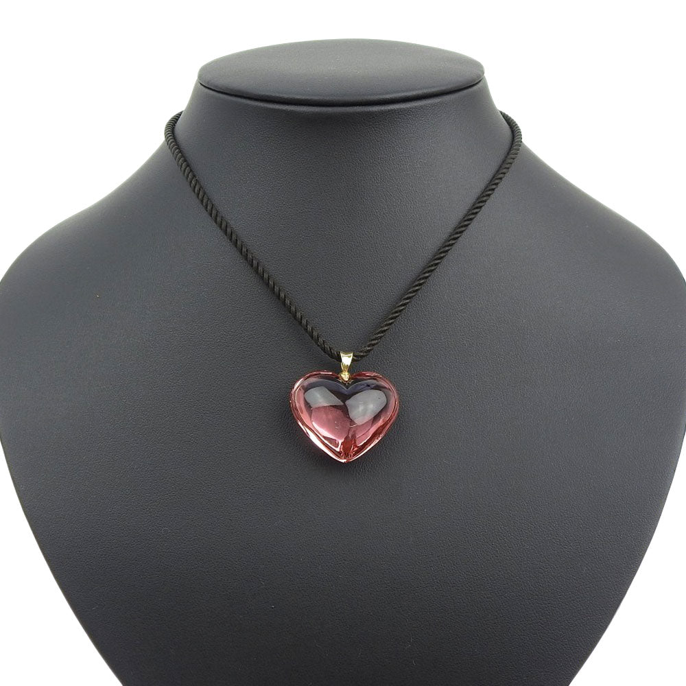 Baccaratバカラ　ネックレス❤︎ Baccarat(バカラ) Heart motif pendant glass necklace ハートモチーフ