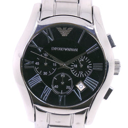 【ARMANI】エンポリオ・アルマーニ
 腕時計
 AR-0673 ステンレススチール クオーツ クロノグラフ 黒文字盤 メンズ