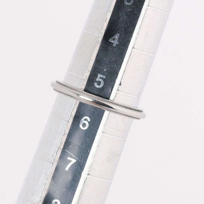 ティファニー TIFFANY&CO. ミルグレイン 5.5号 リング 幅2mm Pt 