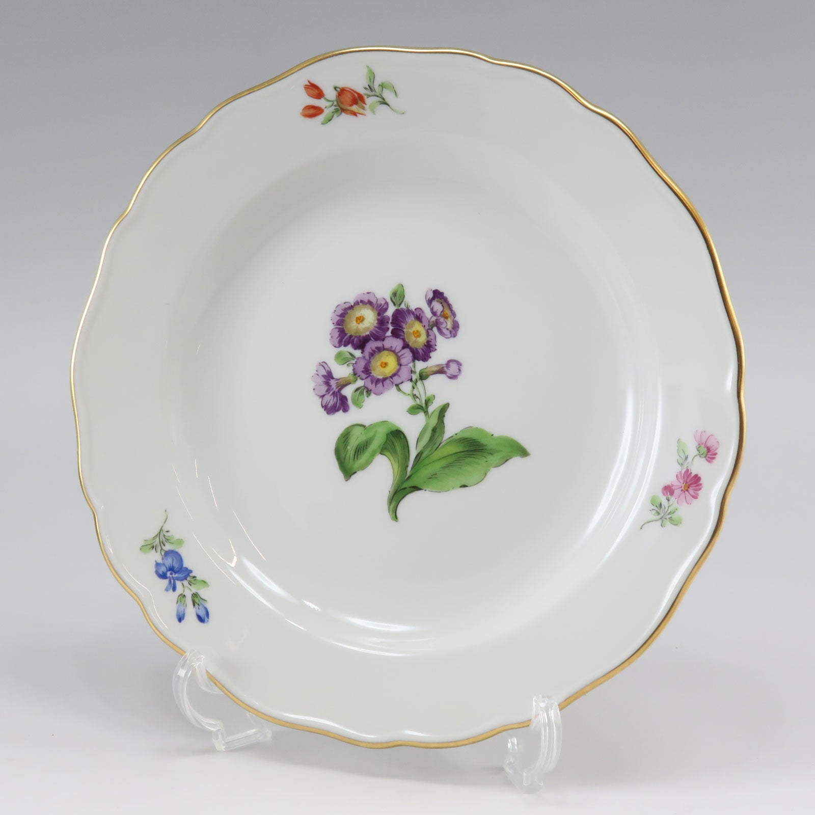 Meissen】マイセン ベーシックフラワー プレート×6 18cm 食器 030110