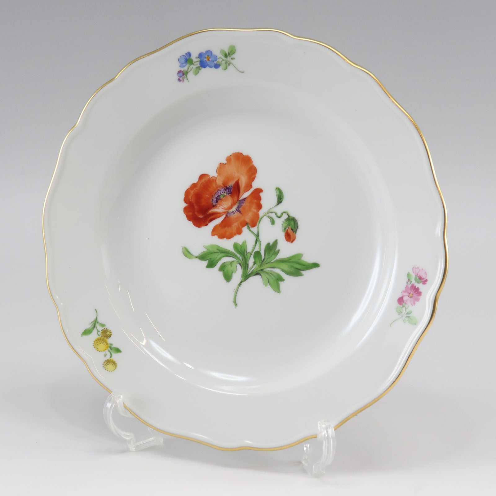 Meissen】マイセン ベーシックフラワー プレート×6 18cm 食器 030110