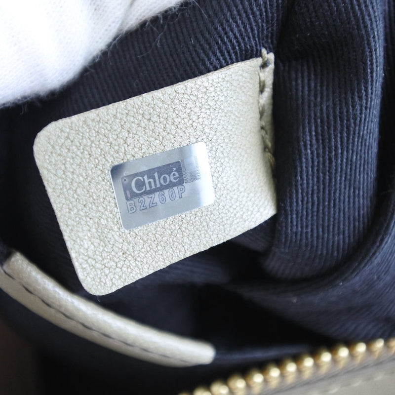 [Chloe] Chloe 
 Shoulder bag 
 Leather Gray Fastener Ladies A-Rank