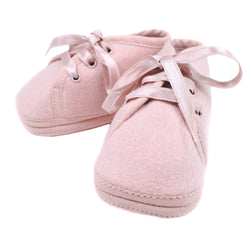 [헤르메스] 헤르메스 
 아기 신발과 다른 신발 
 18 크기의 천 x 양모 핑크 베이비 신발 아이 스 순위