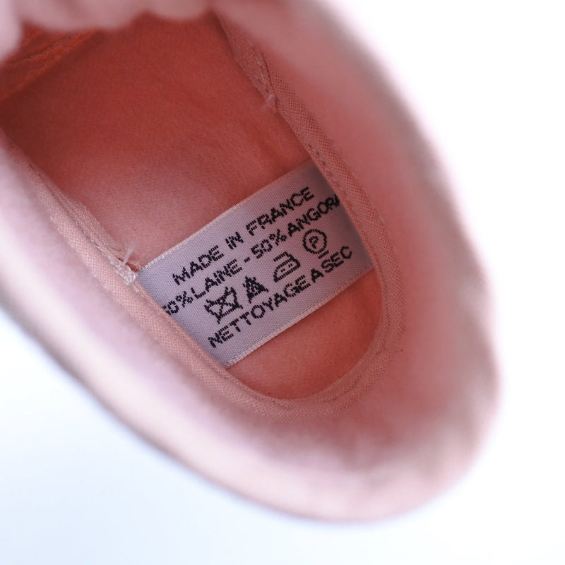 【HERMES】エルメス
 ベビーシューズ その他靴
 18サイズ 布×ウール ピンク Baby shoes キッズSランク