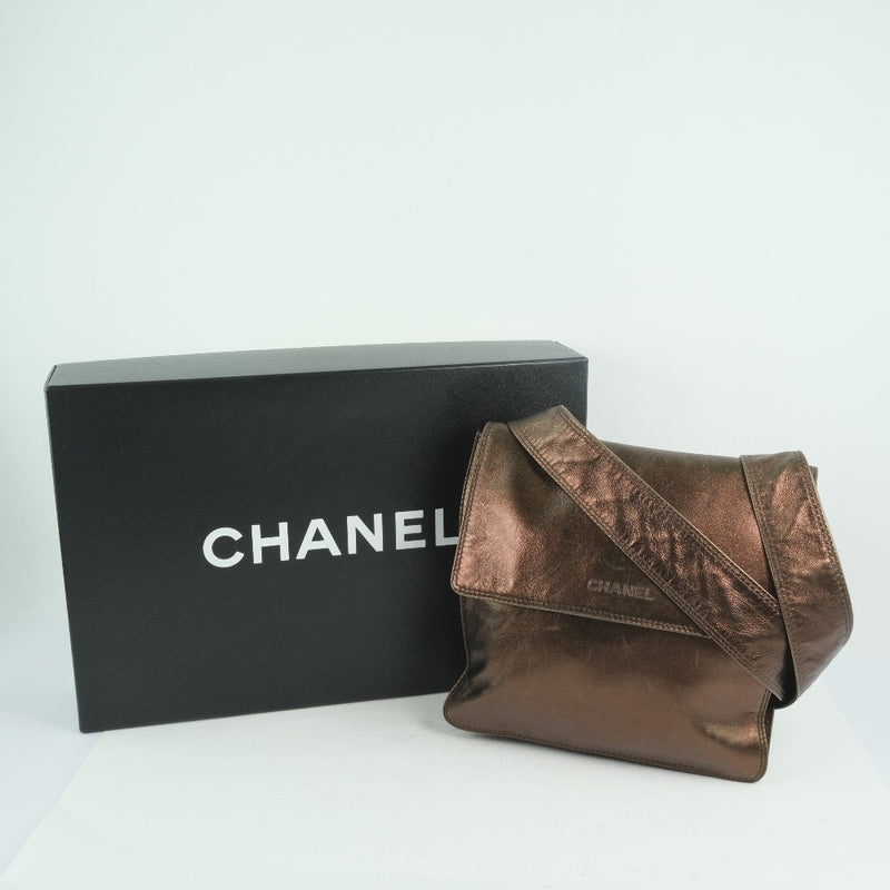 [Chanel] Chanel 
 Sac à bandoulière 
 Bronze de veau unisexe