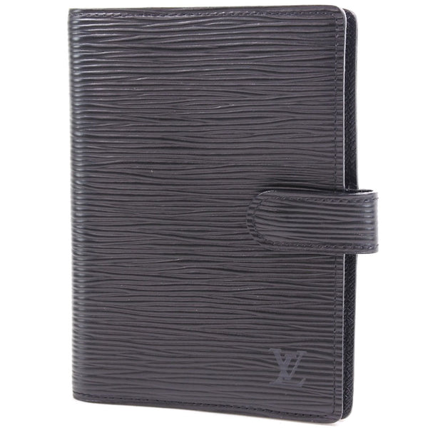 [Louis Vuitton] Louis Vuitton 
 Agenda PM notebook cover 
 R20052 Epireather Noir Black CA0013 Snap button AGENDA PM Unisex A Rank