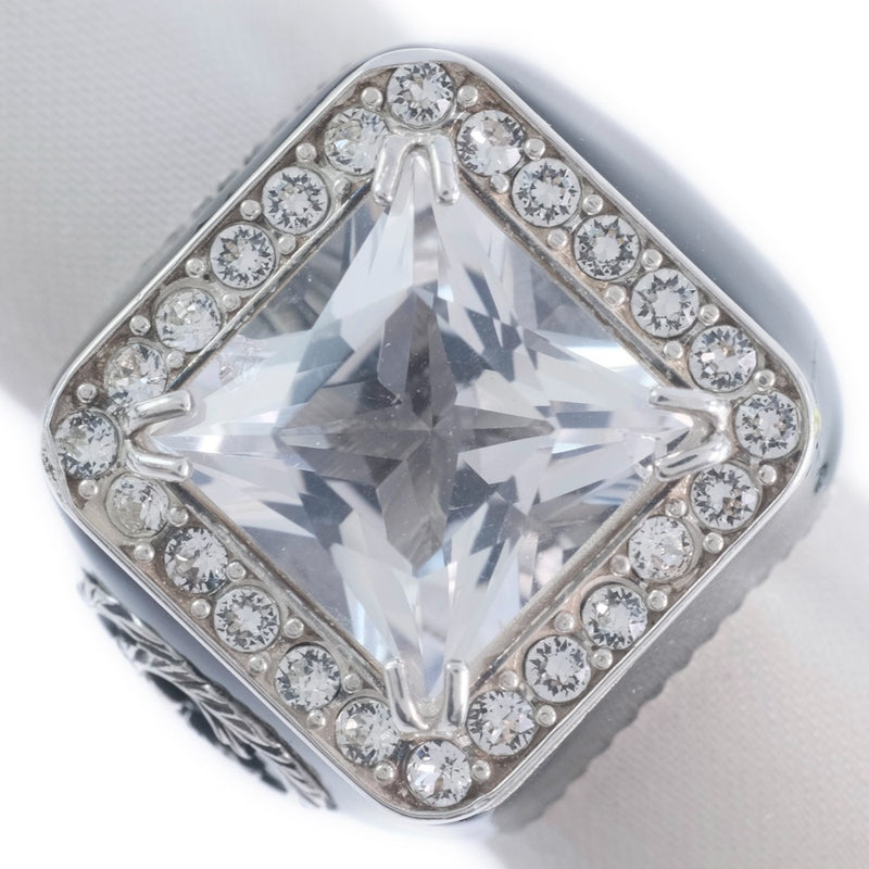 [Gucci] Gucci Tamaño del anillo de piedra transparente 9