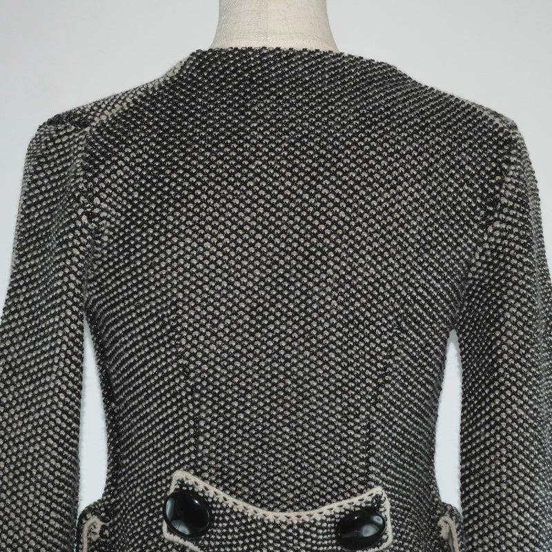 [Louis Vuitton]路易威登 
 没有 - 彩色外套 
 人造丝X羊毛黑色女士A级