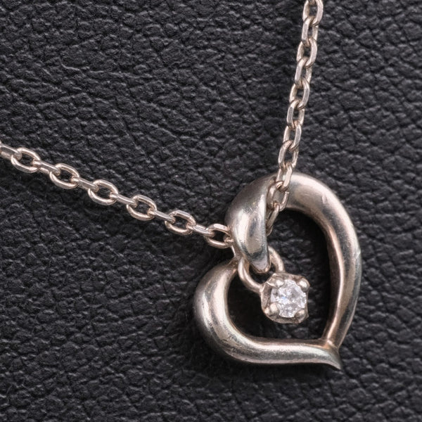 [4 ℃] Yon Sea Necklace Necklace Silver Silver Heart Necklace Ladies