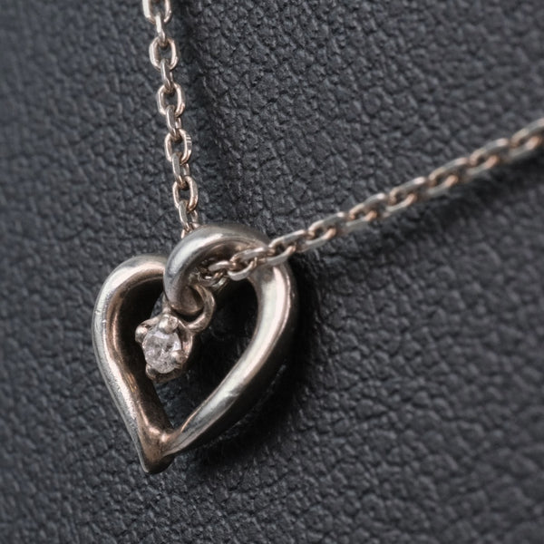 [4 ℃] Yon Sea Necklace Necklace Silver Silver Heart Necklace Ladies