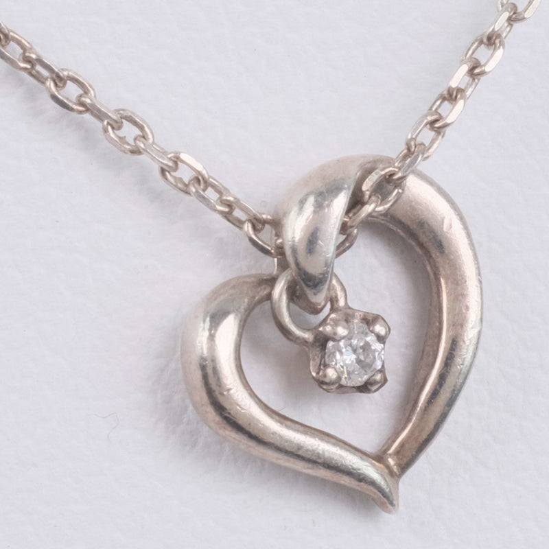 [4 ° C] Yeong Collier Collier Silver Silver Heart Collier Mesdames