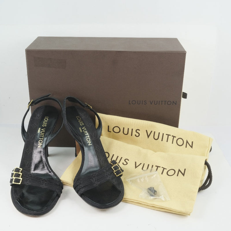 [Louis Vuitton] Louis Vuitton 
 Mulas 
 Monogram denim damas negras