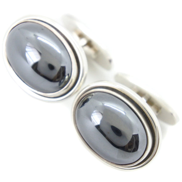 [Georg Jensen] Georg Jensen CuffLinks Silver 925 X Hematite Men 's Rank A