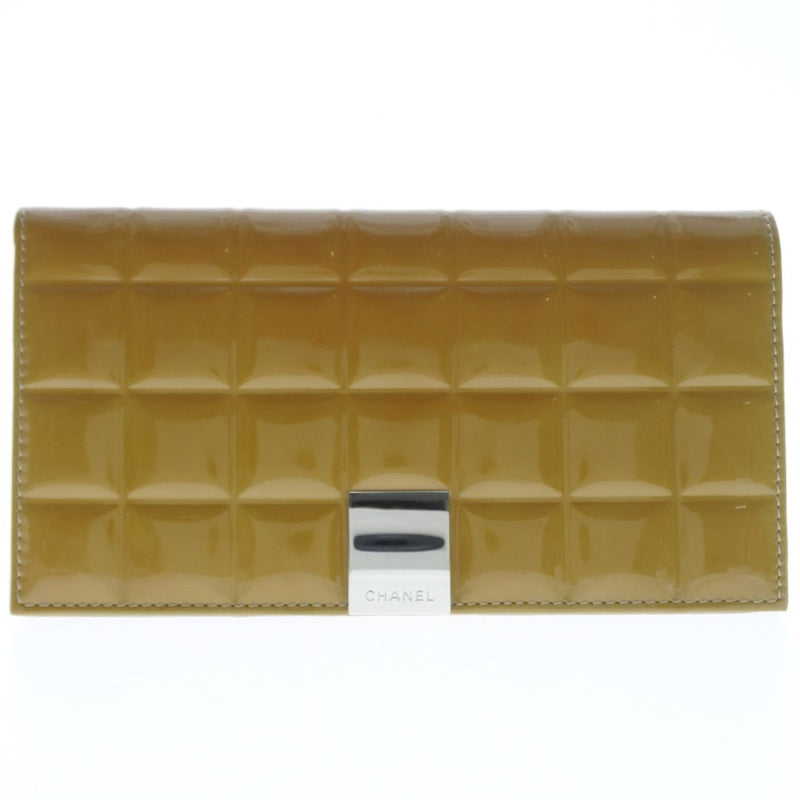 CHANEL チョコバー長財布(希少!)正規品 希少】CHANELシャネル＊長財布 チョコバー ラムスキン ブラック