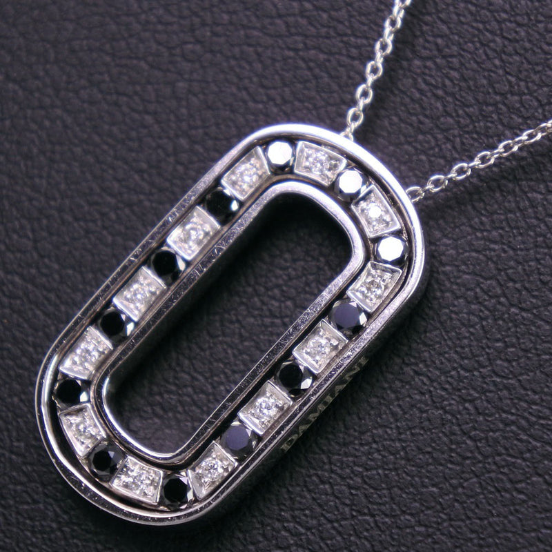 [Damiani] Damiani 
 Collar de tapa de campana 
 K18 Gold White X Black Diamond X Diamond Aproximadamente 5.9g Belle Epoch Unisex A-Rank